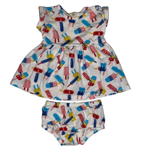 ⭐️3/$20 Tucker and Tate Short Sleeve summer dress with bloomers. Size 3 mo